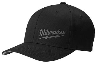 Ball Cap, Fitted Large/XLarge, BLACK, Milwaukee