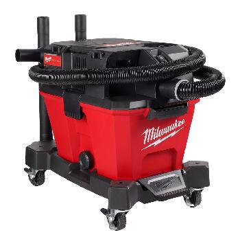 Wet/Dry Vacuum, Cordless 18 Volt M18, 6.0 Gallon, Milwaukee (recommended 12 Ah battery not included)