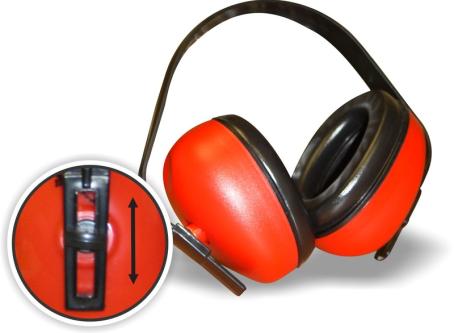 Ear Muff-Style Hearing Protection, Head Band type, NRR 22