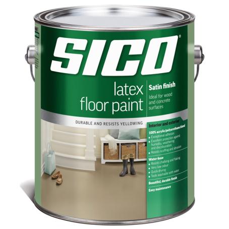 Paint, Int/Ext, Latex, SICO PORCH & FLOOR, Satin, Base-1, 3.78 liter