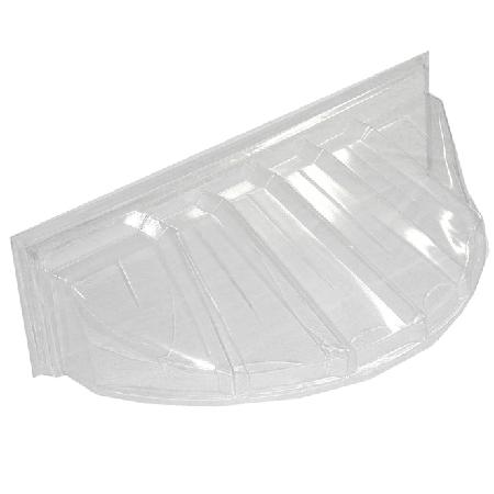 Window Well Cover, Clear Plastic, 42