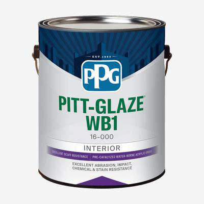 Pitt-Glaze WB1 Epoxy, Single.Comp, Eggshell, White Base, 3.78L