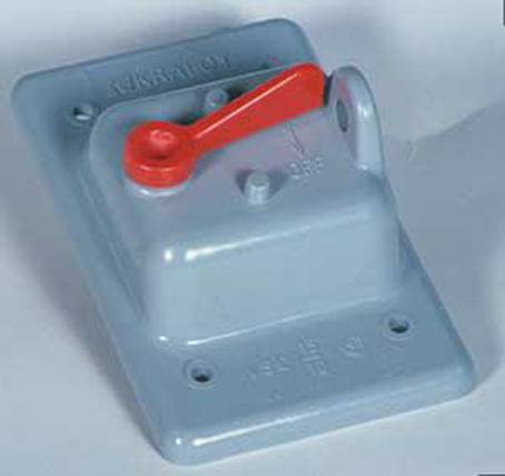 Weatherproof Toggle Switch Cover, Grey PVC