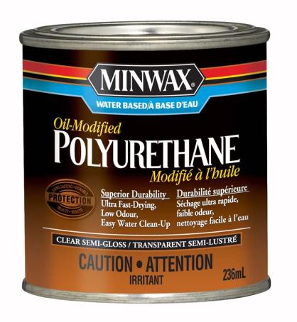 Varnish, Oil-Modified Polyurethane, Interior, Semi-Gloss, 236 ml, Minwax