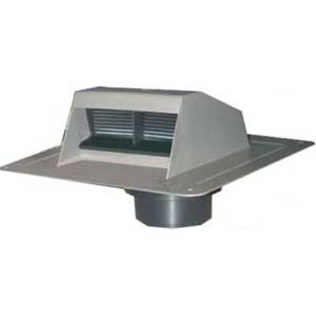Exhaust Vent, Bathroom, with Flapper & Collar, fits 4