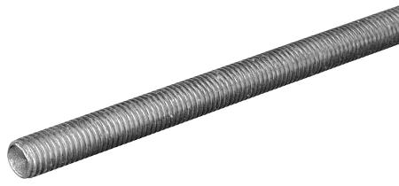 Threaded Rod, Plated Steel, 9/64-24 x 12