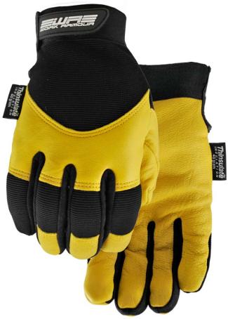 Gloves, Winter, Goatskin/Spandex/Thinsulate, Large, WATSON 