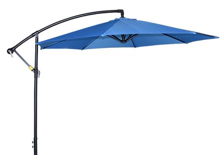 Offset Umbrella, 10 ft Diameter, Crank, SKY BLUE (306U)