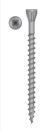 QuikDrive Screws, Decking, Trim Head, #8 x 2-1/2