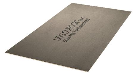 Glass-Mat Tile Backer, DUROCK, 4' x 8' x 1/2
