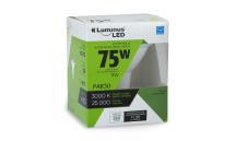 Light Bulb, LED, Reflector PAR30, 11 Watt, Warm White. Dimmable, 1/pkg, Luminus