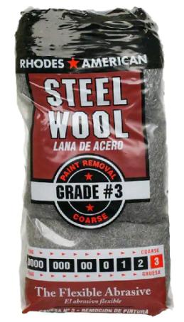 Steel Wool, #3 Coarse, 12/pkg