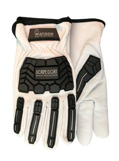 Gloves, Work, Impact/Puncture Resistant Leather, Medium, Watson 