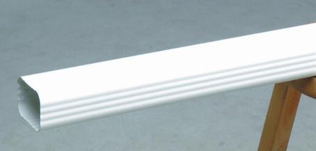 Eavestrough, Vinyl, White, DOWNPIPE, 10ft, Snap-Seal, M0593