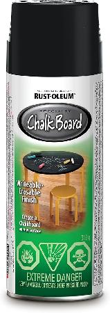 Chalkboard Paint, BLACK, 312 gram spray, Rustoleum