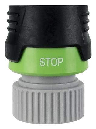 Hose Quick-Connect Coupling, Female, Plastic 
