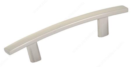 Cabinet Pull, 76 mm, BRUSHED NICKEL, Richelieu Transitional 650