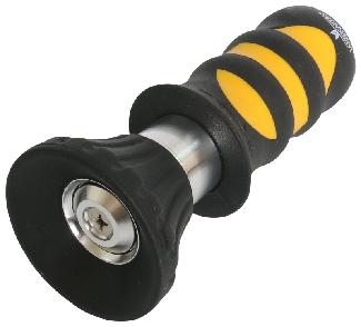 Hose Nozzle, Twist Adjustable, Aluminum Body, Black, Landscaper Select