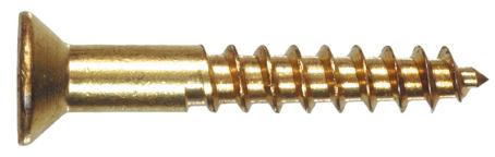 Wood Screws, Flat Head, #8 x 1-1/2