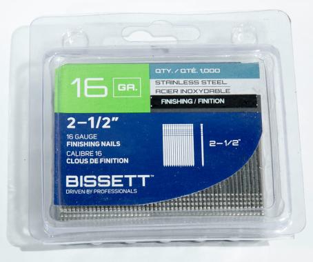 Brad Nails, 16 gauge, 2-1/2