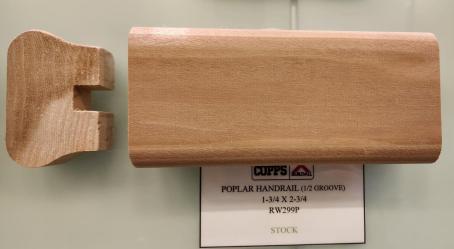 Handrail, Poplar, 1-3/4
