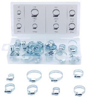 Hose Clamps, Assortment, 40 pieces, ProSource