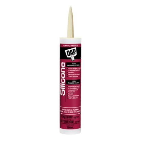 Caulking, Dap Silicone, Kitchen & Bath, ALMOND, 290 ml