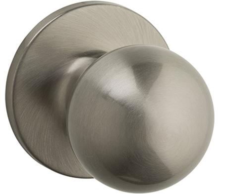 Passage Knob Set, REGINA, SATIN NICKEL, Weiser Builder Pack