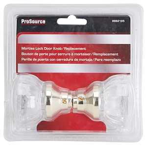 Door Knob Set, Crystal, w/Spindle, Prosource