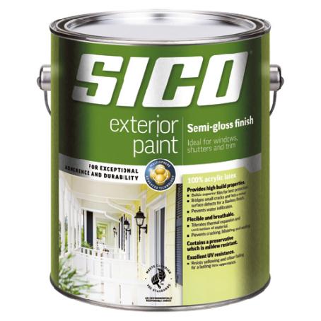 Paint, Exterior, Acrylic Latex, SICO PREMIUM, Semi-Gloss, Neutral Base, 3.78 liter