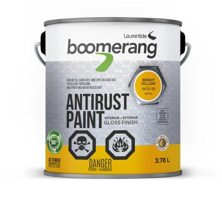 Rust Paint, Boomerang, BRIGHT YELLOW, 3.78 liter