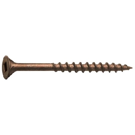 Deck Screw, Brown, #8 x 2