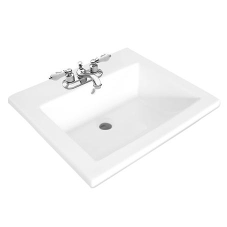 Lavatory Sink, Drop-In, Rectangular, 4