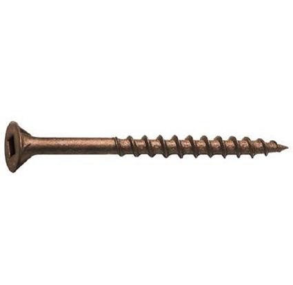 Deck Screw, Brown, #8 x 2