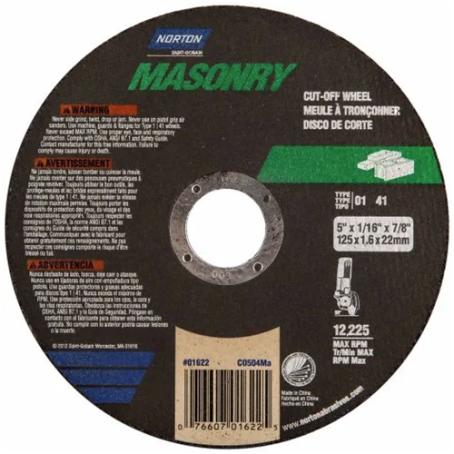 Cut Off Wheel, Masonry, 5