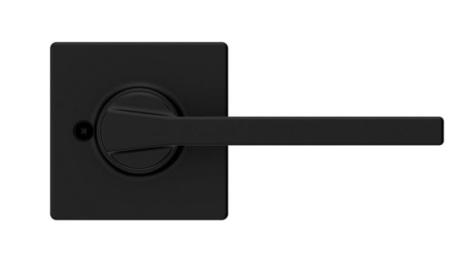 Dummy Lever, CASEY, Square Rosette, MATTE BLACK, Weiser Builder Pack