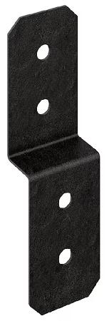 Joist Tie, Ornamental, for 2x joist/4x post, BLACK, Outdoor Accents AVANT