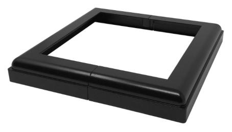 Aluminum Post Base Cover, 6x6, Black, Nuvo