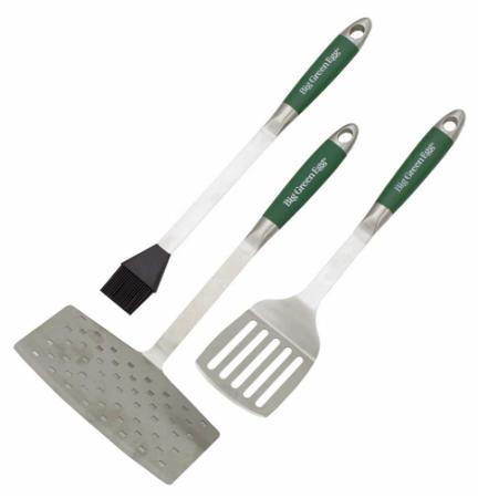 BBQ Tool Set, 3-Piece, Stainless Steel, Big Green Egg