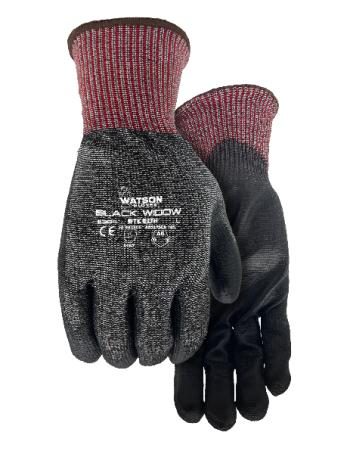 Gloves, Work, Cut-Resistant, Knit Polyester/Polyurethane, Large, WATSON 