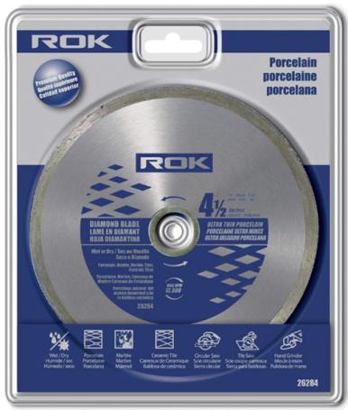 Diamond Blade, Continuous Rim, 4-1/2