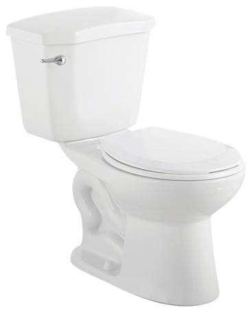 Toilet, Two-Piece, Round Front, 6 Liter Flush, Complete, Foremost TT8207-WL3
