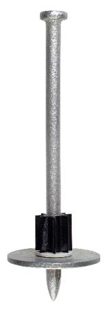 Fastener Pin w/Washer, Powder-Actuated, 2-1/2