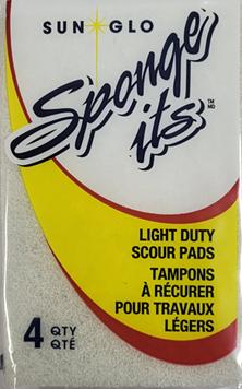 Scouring Pad, Light-Duty, 4