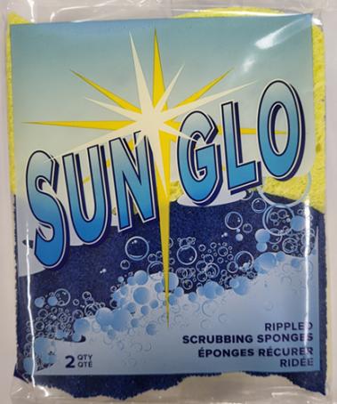 Scouring Sponge, HD Rippled, 4-1/2