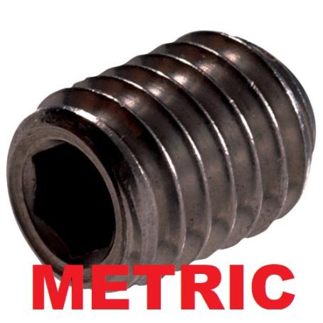 Set Screw, Allen Drive, M5 x 6 mm Metric, Steel