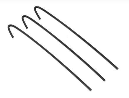 Fence Ties, BLACK, 6.5