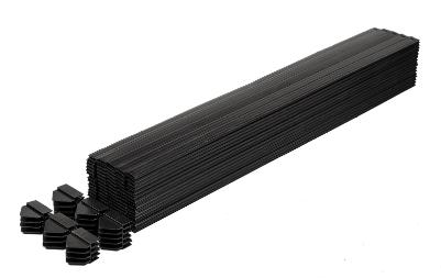 Privacy Slats, BLACK, 80 pcs (10 ft coverage), 4 ft, Chain Link Fence