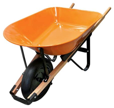 Wheelbarrow, Medium-Duty, Steel Tray, 5 cu ft, Holland Greenghouse