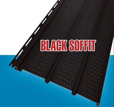Soffit, Vented, 3-Panel, Vinyl, 12